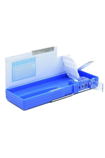 Stilo Double Compartment Pencil Case - Shaved Detail