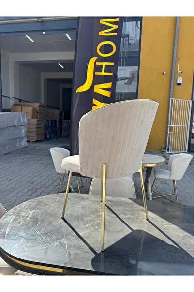 ÜNALMIŞ Mutfak Salon Ofis Yemek Masası Sandalyesi (6ADET) Lüx Quality