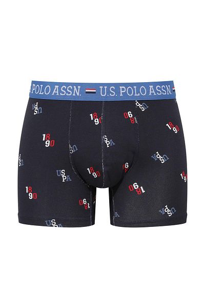 U.S. Polo Assn. - Ανδρικό Modal Navy Blue εμπριμέ μονό μπόξερ