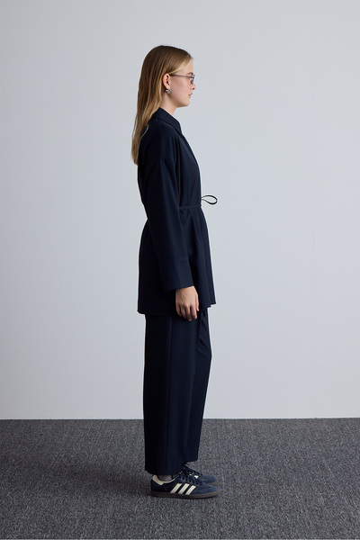 Manuka GENİŞ YAKA TUNİK LACİVERT