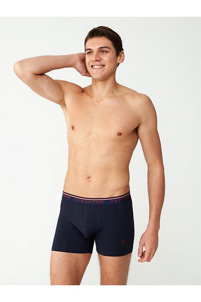 U.S. Polo Assn. - Ανδρικό μονό μπόξερ Modal Navy Blue Long Leg