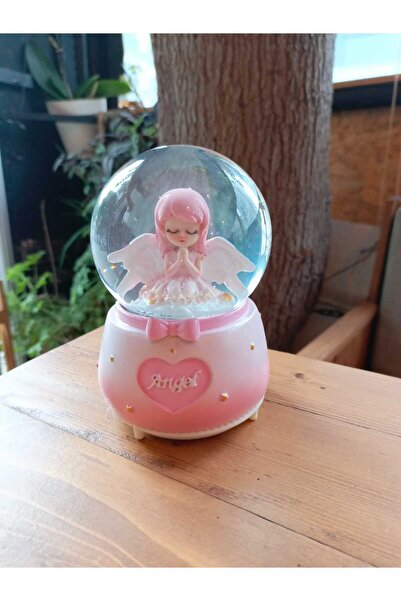 YELİZ TEKSTİL Angel Işıklı Müzikli Büyük Boy Kar Küresi F589B