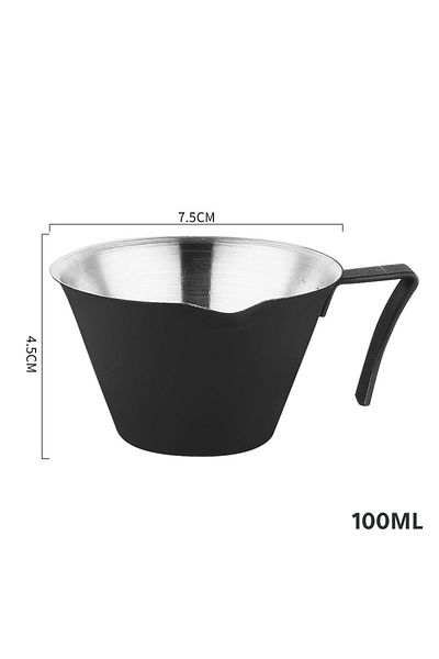 MIBRU Coffee stainless steel espresso mesuring cup black 100ml