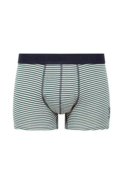 U.S. Polo Assn. Ανδρικό εμπριμέ-σκούρο μπλε-πράσινο μπόξερ 3 τεμαχίων