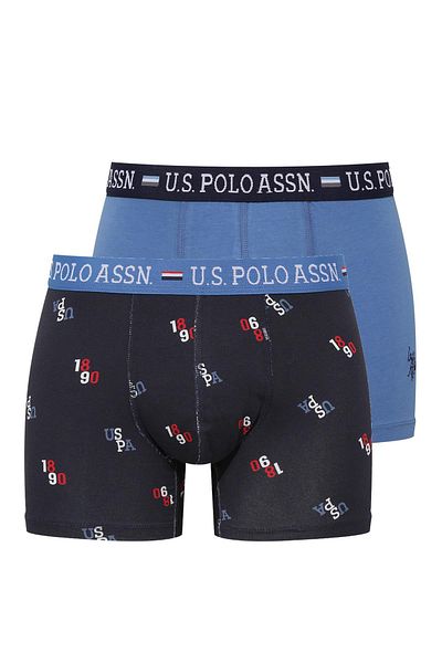 U.S. Polo Assn. - Ανδρικό Modal Indigo - Navy Blue Printed Boxer 2 Pack