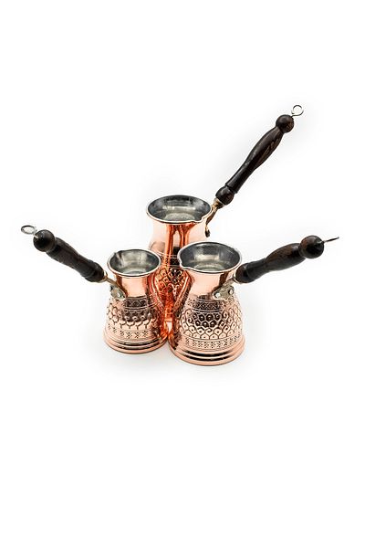 ANTEPSEPETİ Copper Drilled Coffee Cotton Set