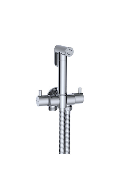 Fause Spiralli Taharetmatik Taharet El Duşu Askılı Çiftli Ara Musluk SET100-2