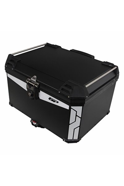 GP KOMPOZİT Universal 75 lt Alüminyum Motosiklet Çantası Siyah