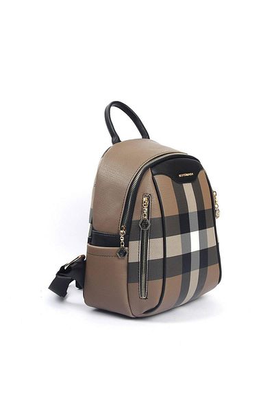 Silver Polo Ασημί Polo Brown - Μαύρο NV906 Γυναικείο σακίδιο πλάτης