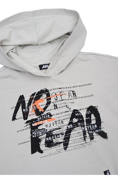 No Fear Boy's Gray Hooded Sweatshirt