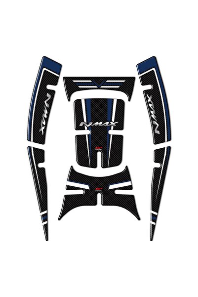 GP KOMPOZİT Yamaha NMAX 125 / 155 2021-2024 Uyumlu Tank Pad Seti Mavi