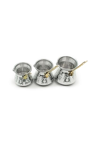 ANTEPSEPETİ Aluminum Embroidered Coffee Cotton Set