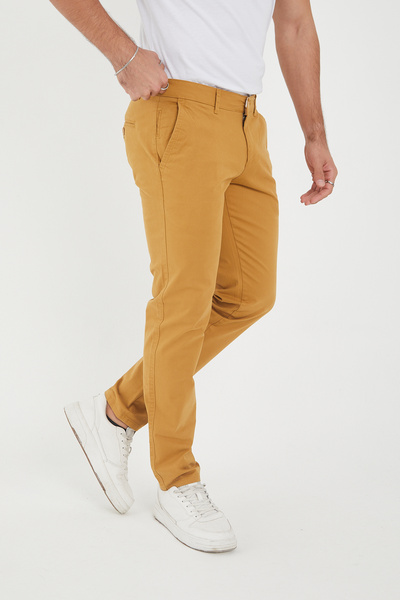 BROCARD Men's Winter Slimfit Fit Lycra Casual Chino Pants