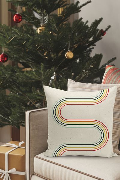 Filamente Christmas Themed Throw Pillow Cover / Christmas - Christmas Cushion Cover (Double-Sided Printed - Hidden Zipper)