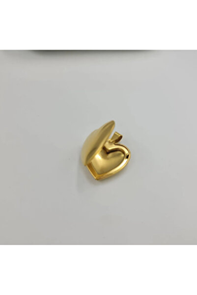 SE Jewellery Gold İçi Boş Kalp Fotoğraflık Kolye Ucu
