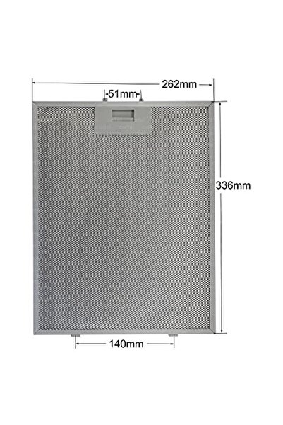 Home V40050403 Davlumbaz Aspiratör Filtresi 26.2 x 33.5 cm 9189204750 335 x 2...