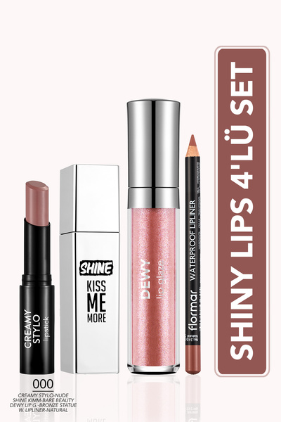 Flormar Shinny Lips 4'lü Parlak Dudak Seti