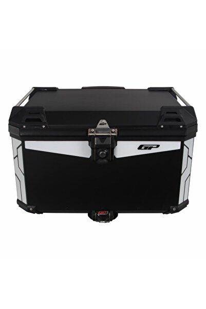 GP KOMPOZİT Universal 75 lt Alüminyum Motosiklet Çantası Siyah