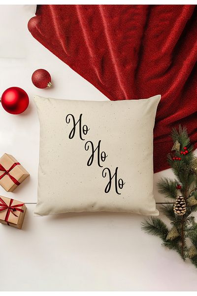 Filamente Christmas Themed Throw Pillow Cover / Christmas - Christmas Cushion Cover (Double-Sided Printed - Hidden Zipper)