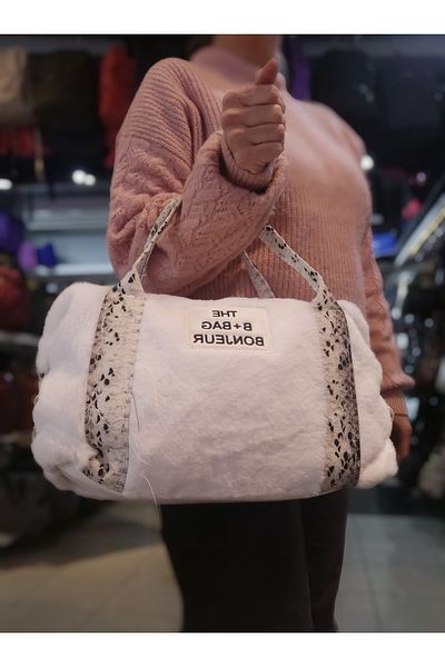 Sheker Geantă de mână și umăr de pluș de damă 40*25 cm