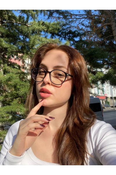 LUNOX Oval Siyah Mavi Işık Korumalı Bilgisayar Ekran Gözlüğü