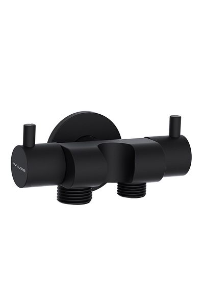 Fause Double Outlet Double Bidet Tap with Hanger Black KDC108-B