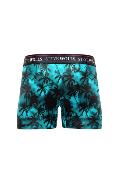 Steve Wolls Men's Palm Tree Patterned Single Digital Print Boxer - 1038