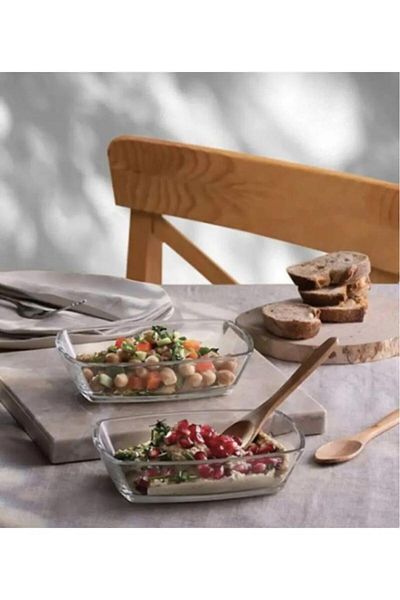 Paşabahçe 54673 Tokio Glass 2-Piece Snack Bowl Appetizer Serving Plate Breakfast 14cm