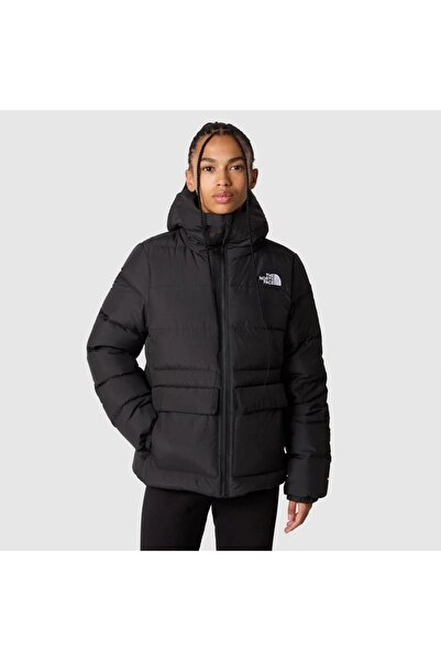 THE NORTH FACE Gotham Kadın Siyah Kapüşonlu Mont