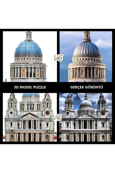 Cubic Fun St. Paul's Cathedral 3D Puzzle (Large Size and Interior View