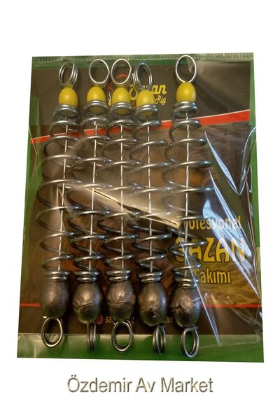 SAZAN RİG 30 gr Galvanizli Kurşunlu Yay (5’ Lİ PAKET)
