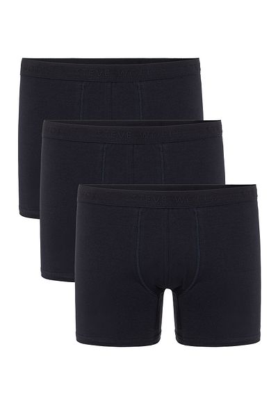 Steve Wolls Ανδρικά μποξερ μπλε Navy Blue 3 τεμαχίων Lycra - 24101
