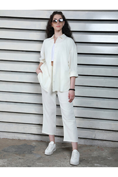 High Star By Styli Solid Longline Shirt & Pants Co-Ords