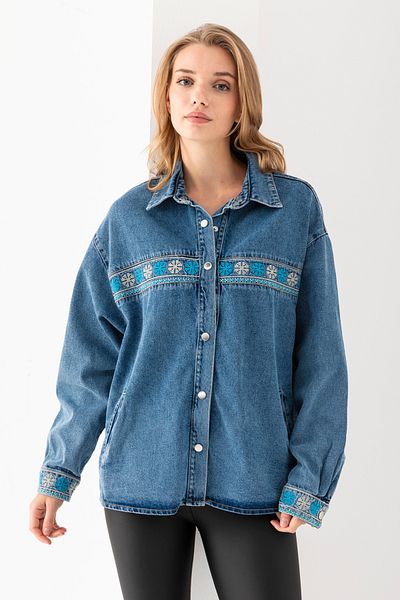 TUBA SÖZEN BUTİK Jachetă de denim cu model vintage