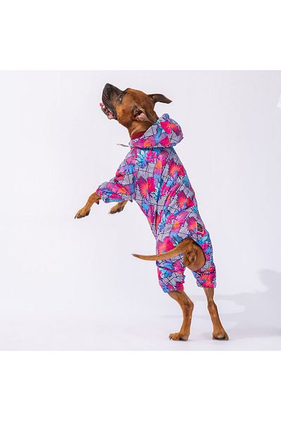 Pawstar Palmatum Medium-Large Breed Dog Jumpsuit Dog Raincoat Dog Suit Dog Outfit