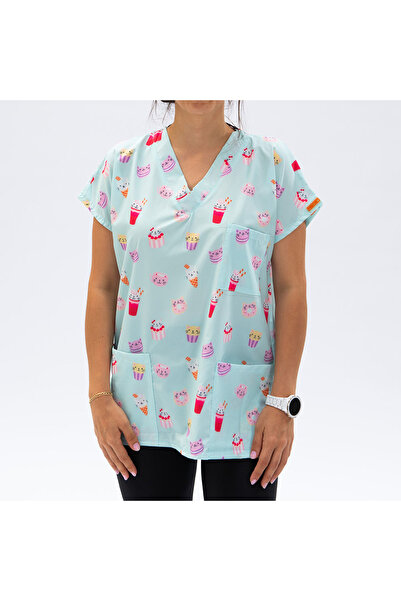 Pawstar Sweets Cats Üst Forma-medikal Önlük Dr. Hemşire Diş Hekimi Vet. Pet K...