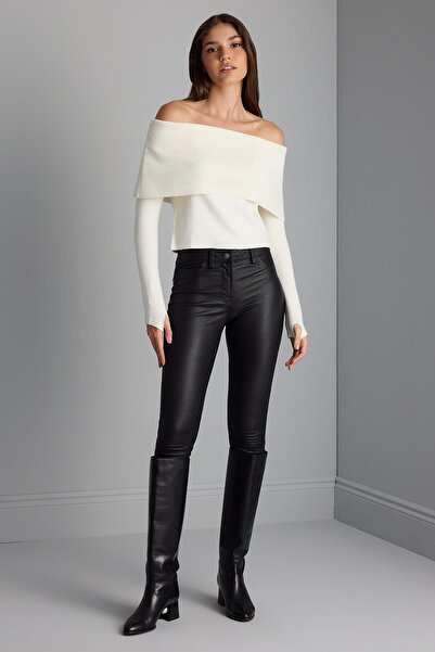 JOIN US Bardot Yaka Triko Kazak