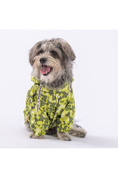 Pawstar Greenossa Fleece Dog Raincoat and Apparel Dress