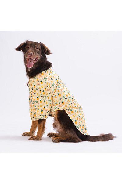 Pawstar Pineapple Large Dog Shirt - Dog Clothes (15 KG-45 KG)
