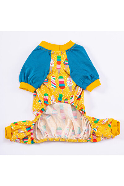 Pawstar Ice Cream Kedi Köpek Pijaması Kedi Köpek Tulumu Kedi Köpek Kıyafeti