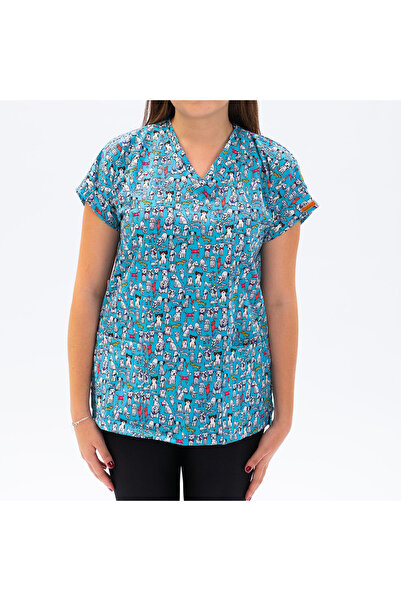 Pawstar Pets Üst Forma-medikal Önlük Dr. Hemşire Diş Hekimi Vet. Pet Kuaför Ö...