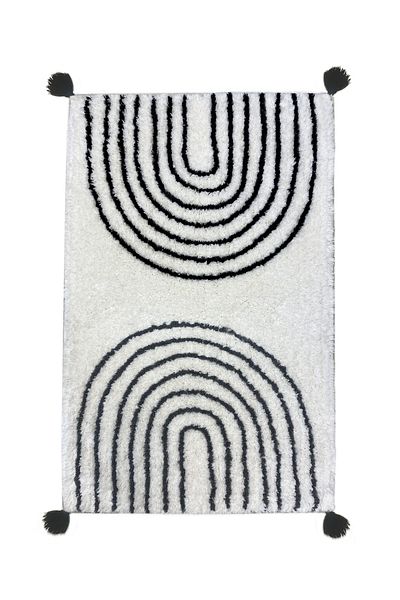 Chilai Home Clara Ecru 60x100 cm Βαμβακερό χαλάκι μπάνιου με φούντα Bpmk
