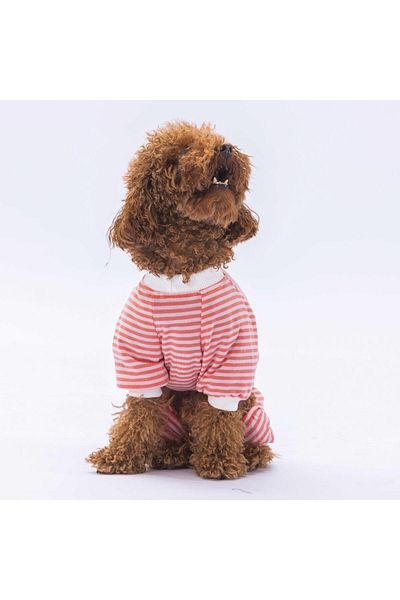 Pawstar Salmon Let Me Sleep Cat Dog Pajamas - Clothes and Jumpsuit