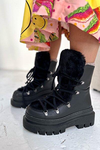 Shoebutik Norské černé kožené boty