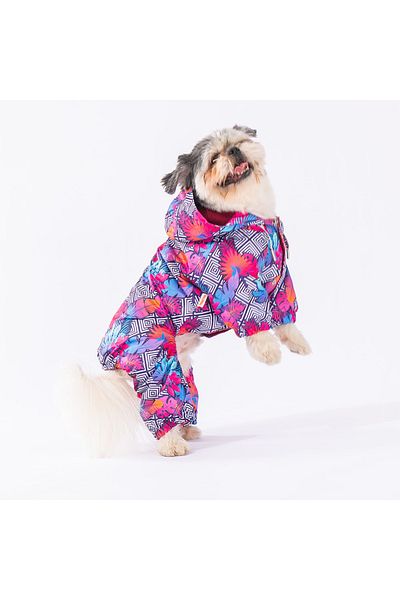 Pawstar Palmatum Fleece Dog Jumpsuit Raincoat Dog Raincoat Dog Outfit Dog Suit
