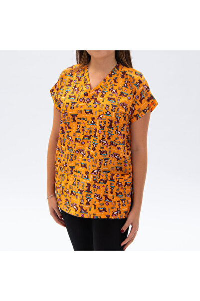 Pawstar Yoga Dogs Üst Forma-medikal Önlük Dr. Hemşire Diş Hekimi Vet. Pet Kua...