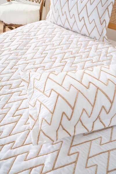 Rivaİstanbul Марія Двоспальний Комплект Постільної Білизни з Капітоне 3 Предмети