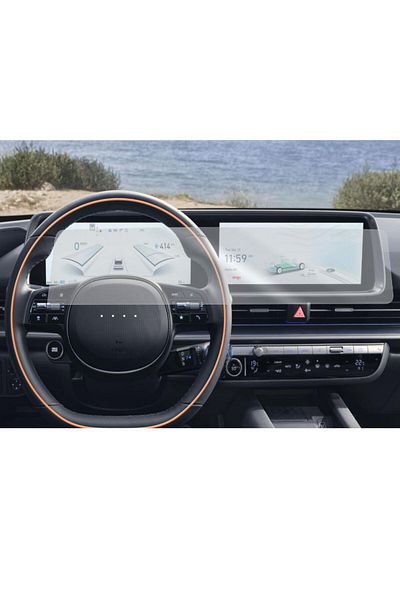 Engo Hyundai Ioniq 6 Matte Screen Protector Multimedia Digital Dial