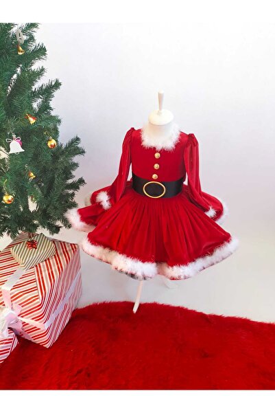 Star Kids Rochie de Anul Nou pentru fete din catifea