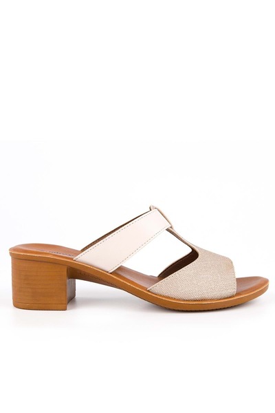 Muya Ceria Γυναικείες Κρέμα Παντόφλες Καθημερινές 31010 36/40 -4